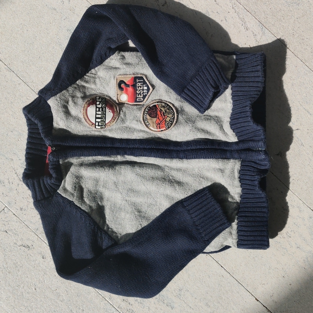 Guess sweater cardigan jacket zip toddler